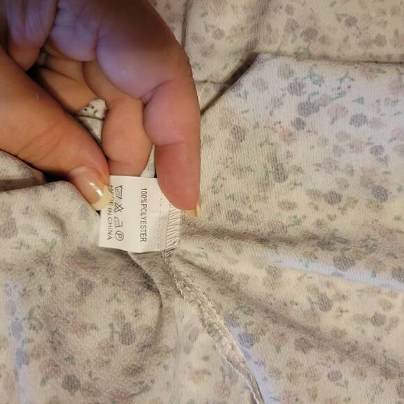 SimpleFun Women's Boho Tops Floral V Neck Short Sleeve  Blouse Shirts Size Mediu - Picture 7 of 7